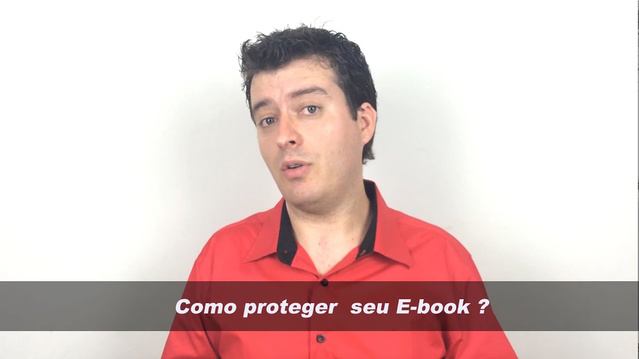 Como proteger o e-book do curso: quadro do vídeo em que Josimar Machado, da JMV Technology, explica o carimbo com os dados de quem baixou o material de apoio