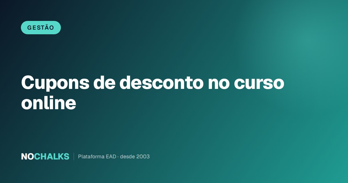 Cupons de desconto: como bater metas sem queimar a margem