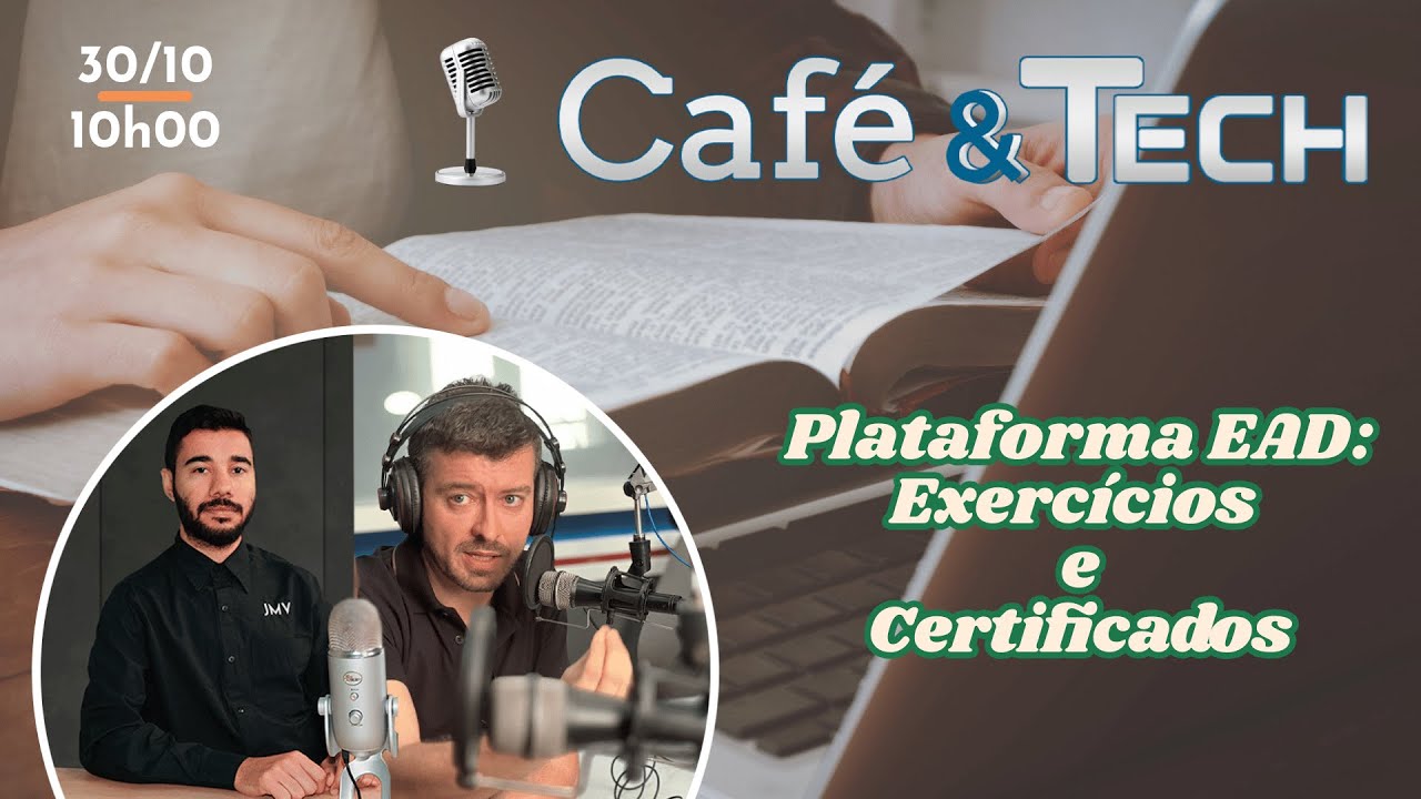 Treinamento de NR a distância e certificado na plataforma EAD — episódio do podcast Café & Tech sobre exercícios e certificados